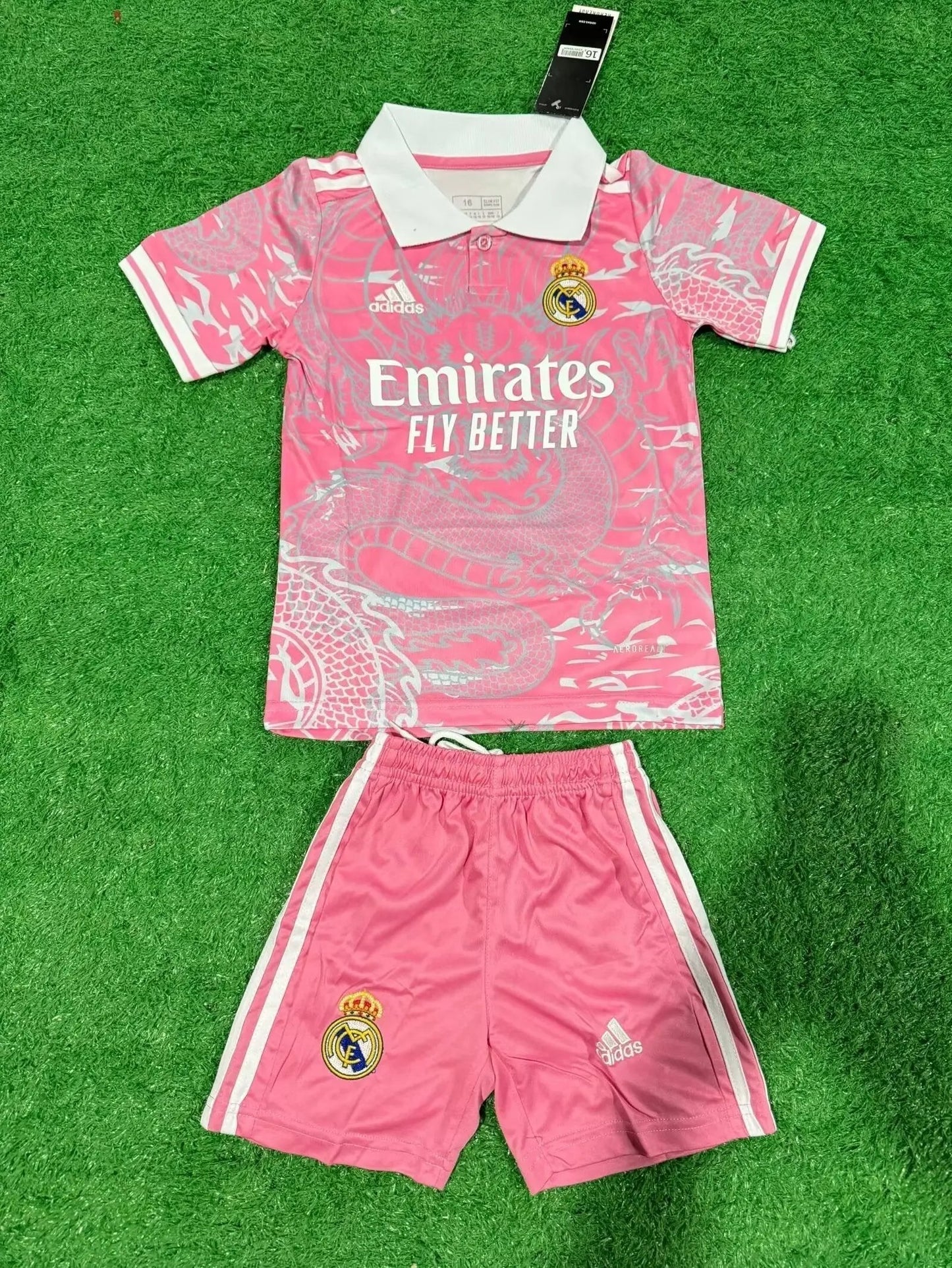 24/25 Ensemble Enfant Real Madrid Rose jerseynts