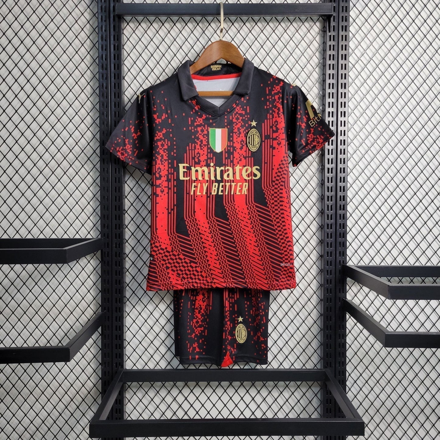 AC Milan maillot Extérieur ensemble Enfant 2023/2024 jerseynts