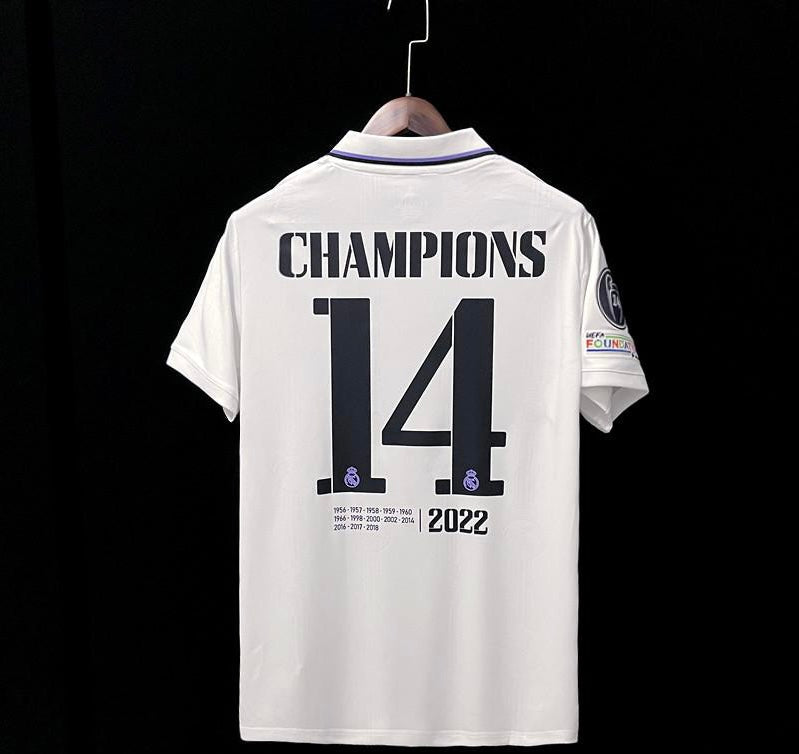 Real Madrid domicile Édition vainqueurs 14 Ligue Des Champions 2022 2023 jerseynts