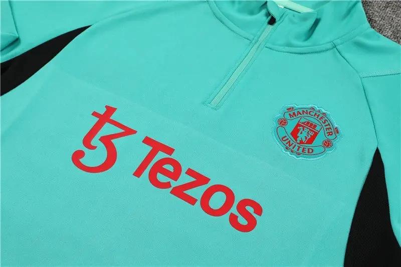 Ensemble Manchester United Turquoise-Rouge 2023 2024 jerseynts