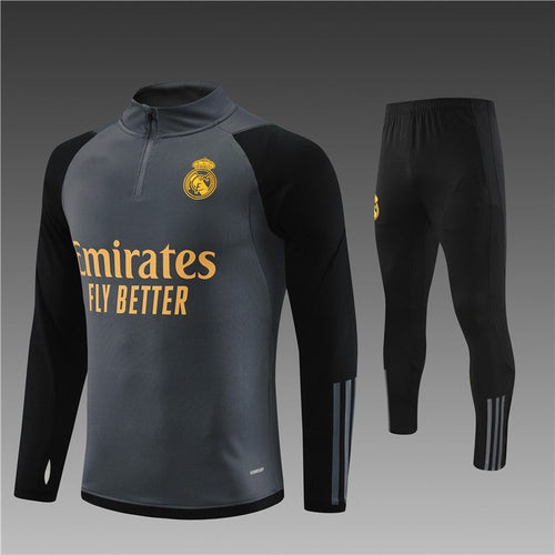 Ensemble Real Madrid Noir-Gris 2023 2024