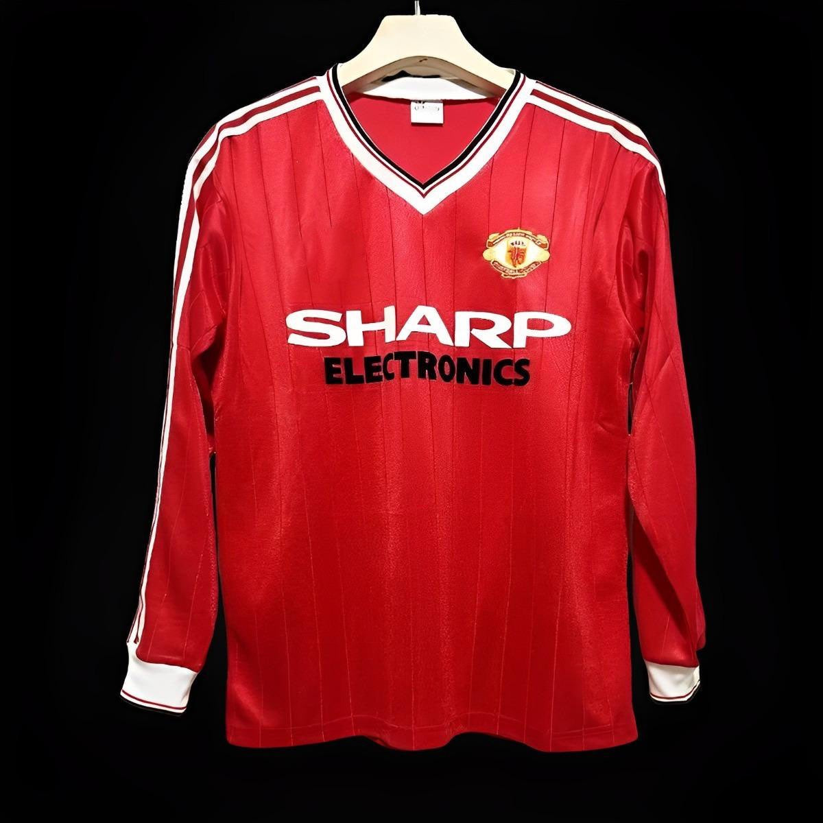 Manchester United maillot Domicile Rétro Manches Longues 1982 1983 jerseynts