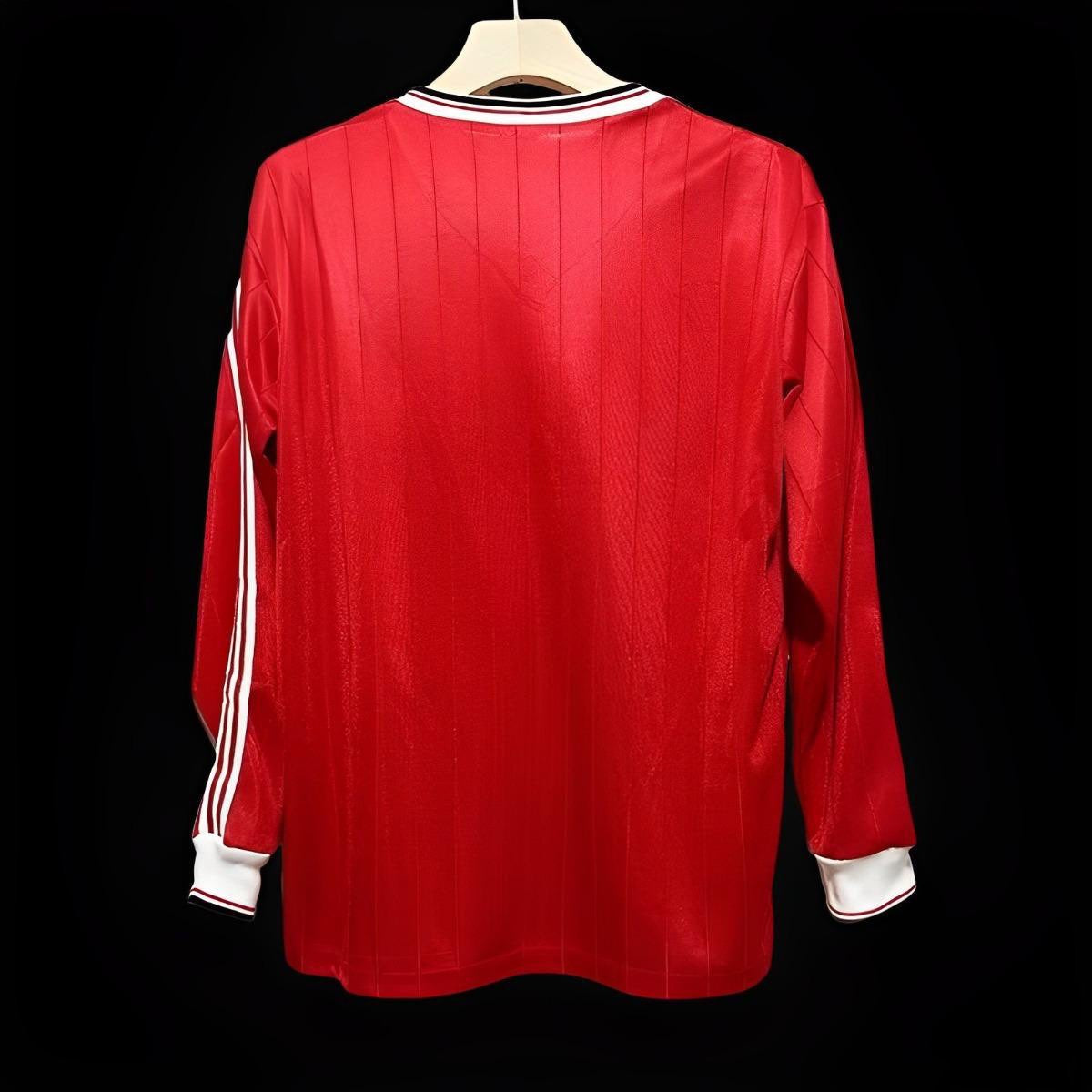 Manchester United maillot Domicile Rétro Manches Longues 1982 1983 jerseynts