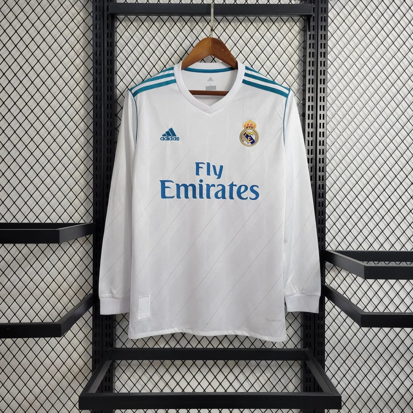 Maillot 17/18 Real Madrid Rétro Manches Longues jerseynts