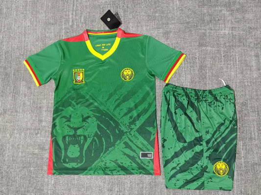 Ensemble Enfant Cameroun vert 2025 2026 L'Univers Du Maillot