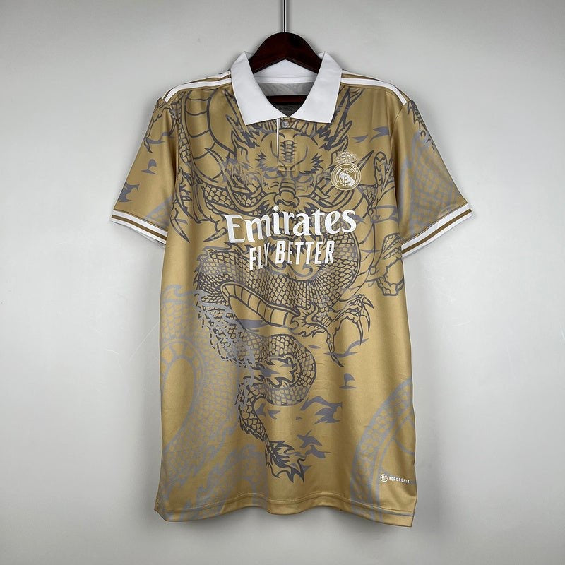 Real Madrid Dragon Dorée 2023 2024 L'Univers Du Maillot