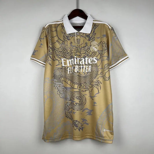 Real Madrid Dragon Dorée 2023 2024 L'Univers Du Maillot