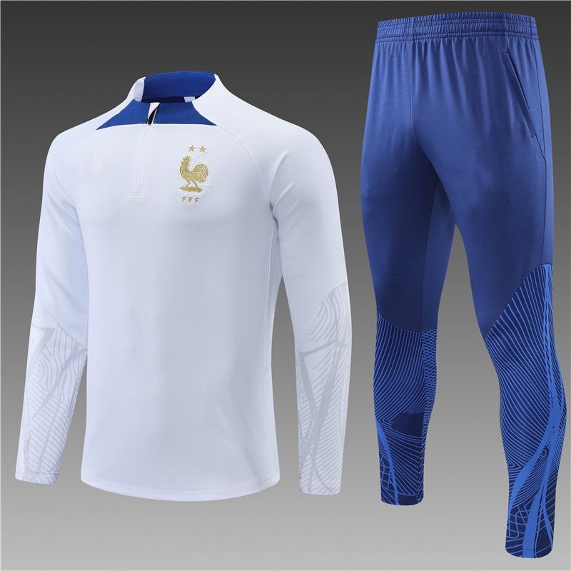 Ensemble Équipe de France Blanc-Bleu 2022 2023