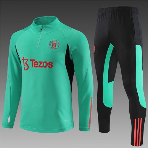 Ensemble Manchester United Turquoise-Rouge 2023 2024 L'Univers Du Maillot