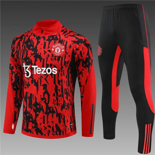 Ensemble Manchester United Rouge-Noir 2023 2024 L'Univers Du Maillot