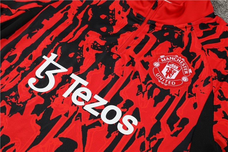 Ensemble Manchester United Rouge-Noir 2023 2024 L'Univers Du Maillot