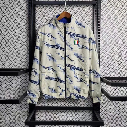 Veste coupe vent Italie Gris 2023 2024 L'Univers Du Maillot
