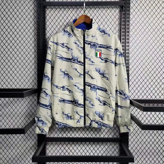 Veste coupe vent Italie Gris 2023 2024 L'Univers Du Maillot