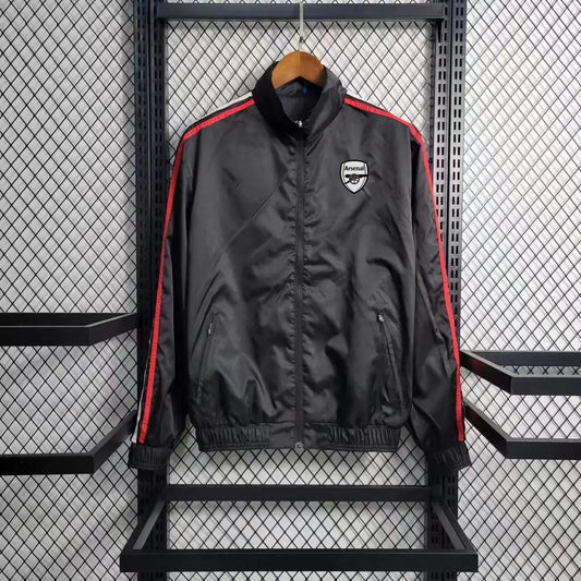 Veste coupe vent Arsenal Noir 2023 2024 L'Univers Du Maillot