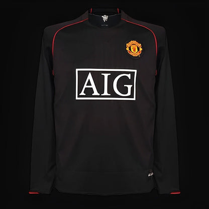 Manchester United maillot extérieur Rétro Manches Longues 2007 2008 L'Univers Du Maillot