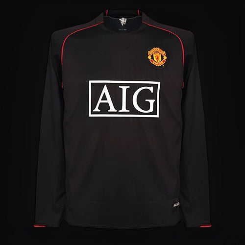 Manchester United maillot extérieur Rétro Manches Longues 2007 2008 L'Univers Du Maillot
