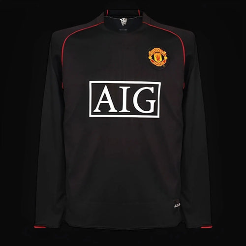 Manchester United maillot extérieur Rétro Manches Longues 2007 2008 L'Univers Du Maillot