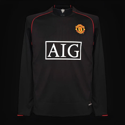 Manchester United maillot extérieur Rétro Manches Longues 2007 2008 jerseynts