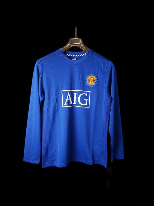 Manchester United maillot third Rétro Manches Longues 2007 2008 jerseynts