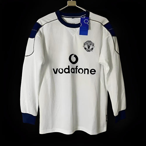 Manchester United maillot extérieur Rétro Manches Longues 2000 2001 jerseynts