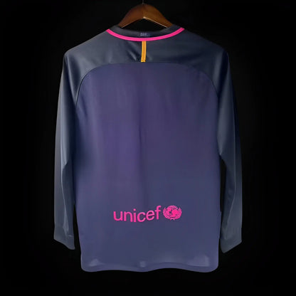 FC Barcelone maillot extérieur Rétro Manches Longues 2016 2017 L'Univers Du Maillot