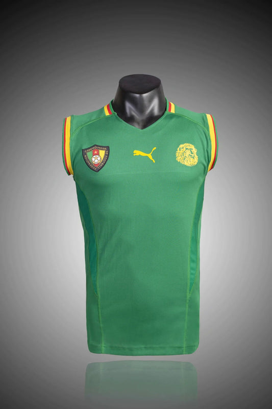 Cameroun maillot vert sans manche 2002 L'Univers Du Maillot