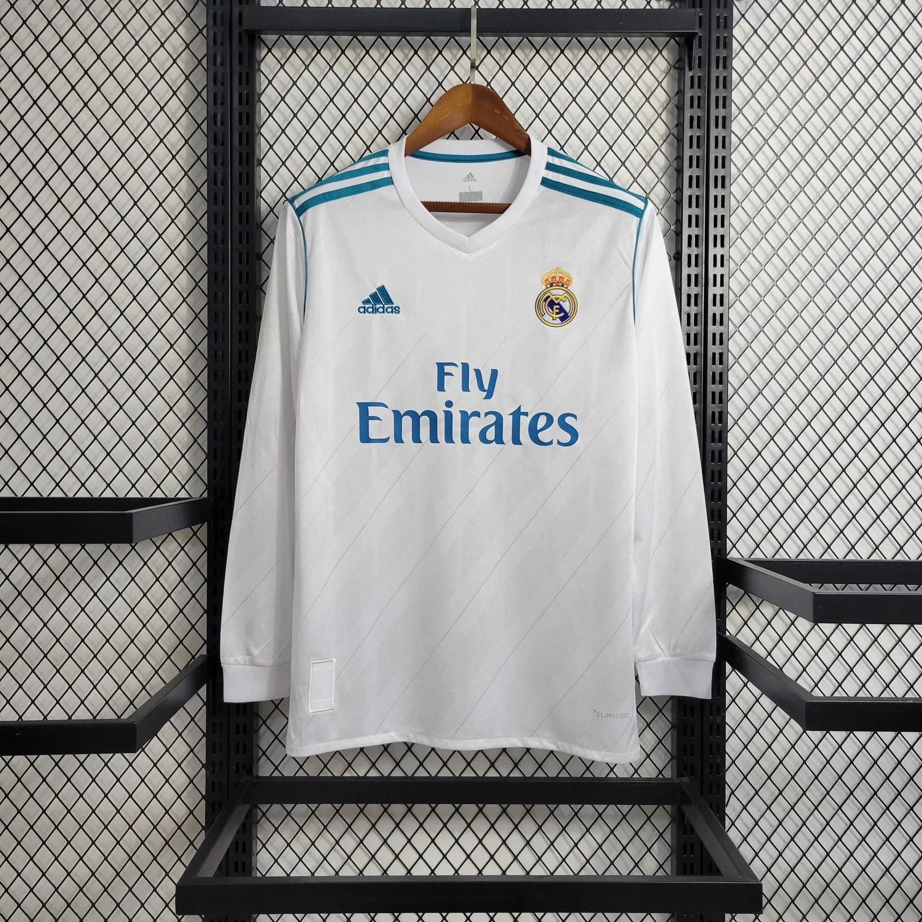 Maillot 17/18 Real Madrid Rétro Manches Longues jerseynts