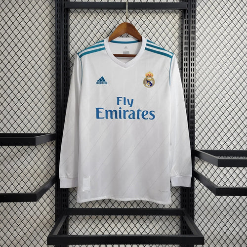 Maillot 17/18 Real Madrid Rétro Manches Longues jerseynts